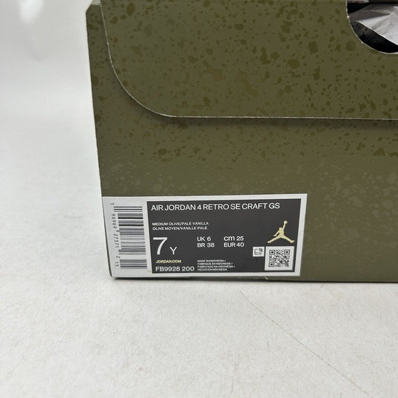 Nike Shoes Air Jordan Retro 4 SE Craft “Medium Olive” 2024 - Picture 5 of 5